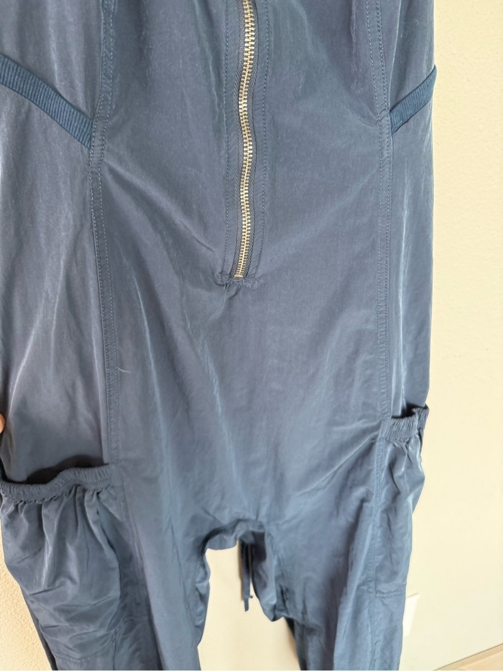 FREE PEOPLE FP Movement Over Under Jumpsuit Midnight Navy Blue Casual Women’s XS - Picture 10 of 16
